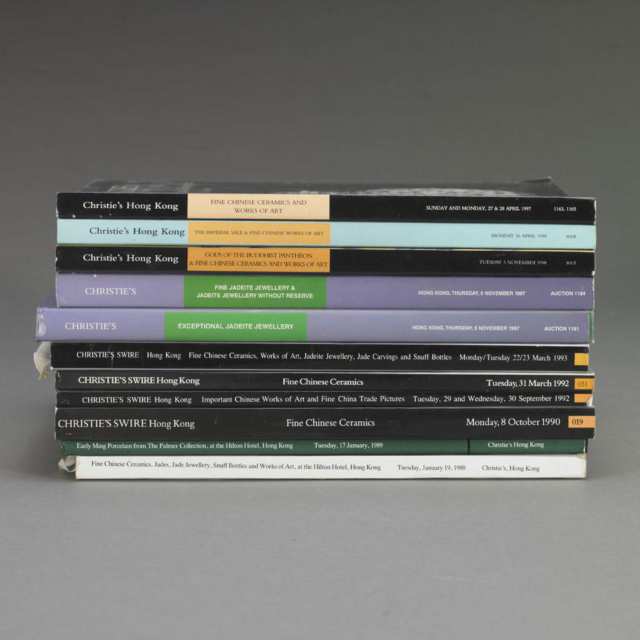 Christie’s Hong Kong, 1988-1999, Eleven Volumes on Chinese Art