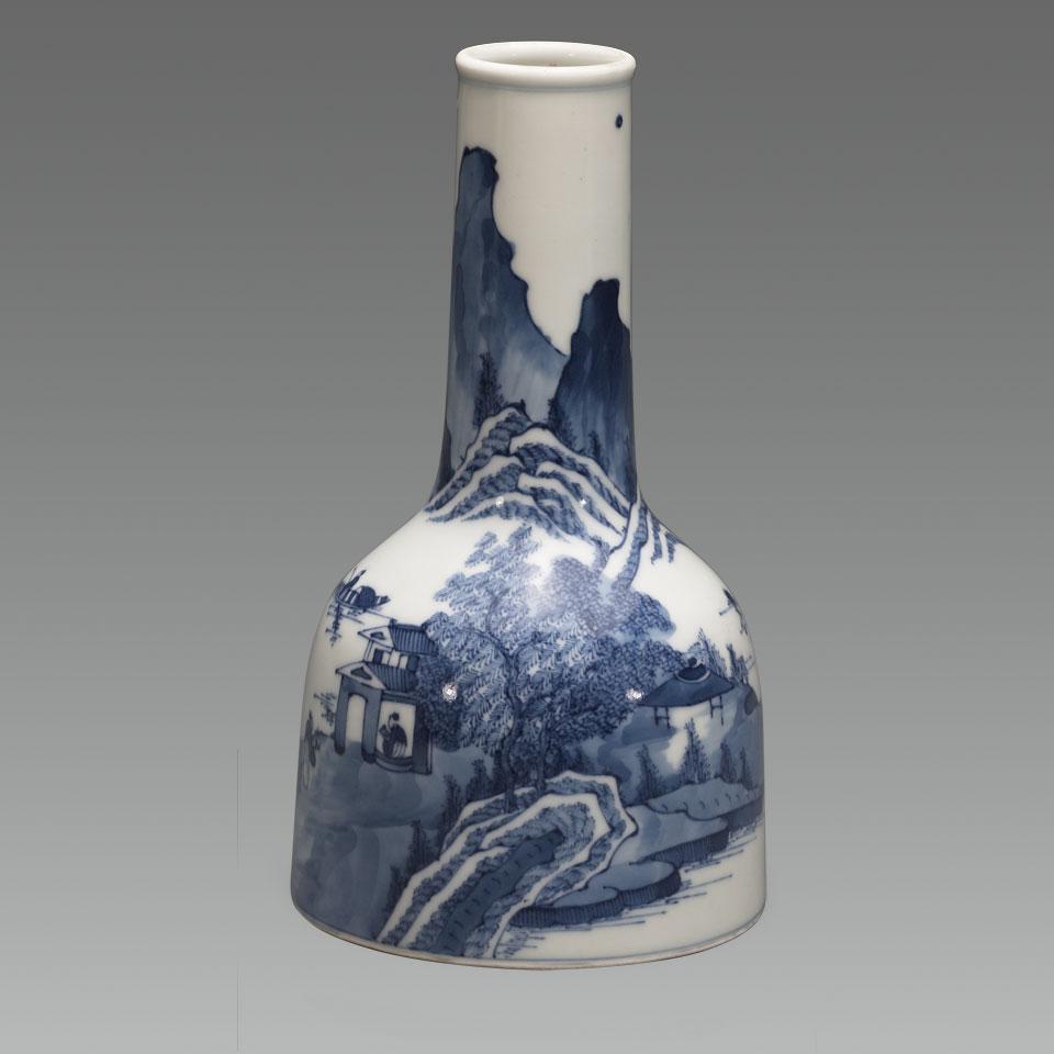 Blue and White Mallet Vase, Qianlong Mark