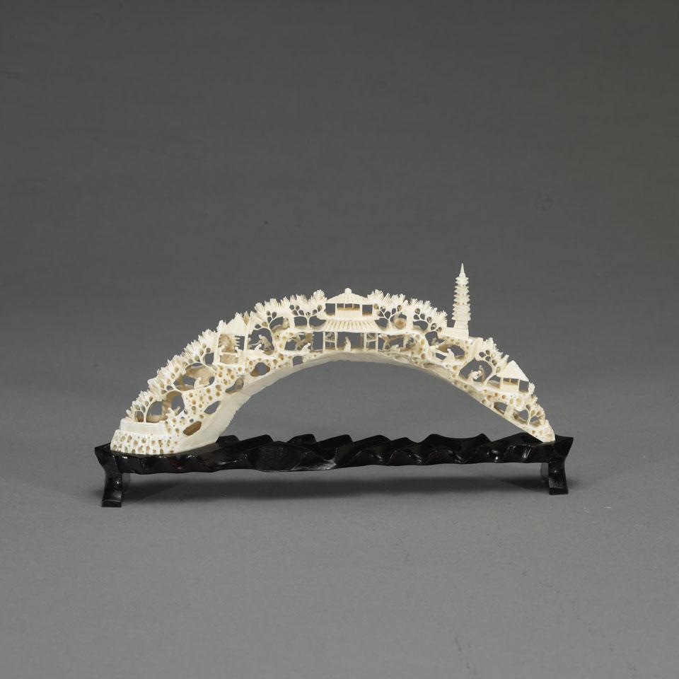 Reticulated Ivory Tusk with Stand