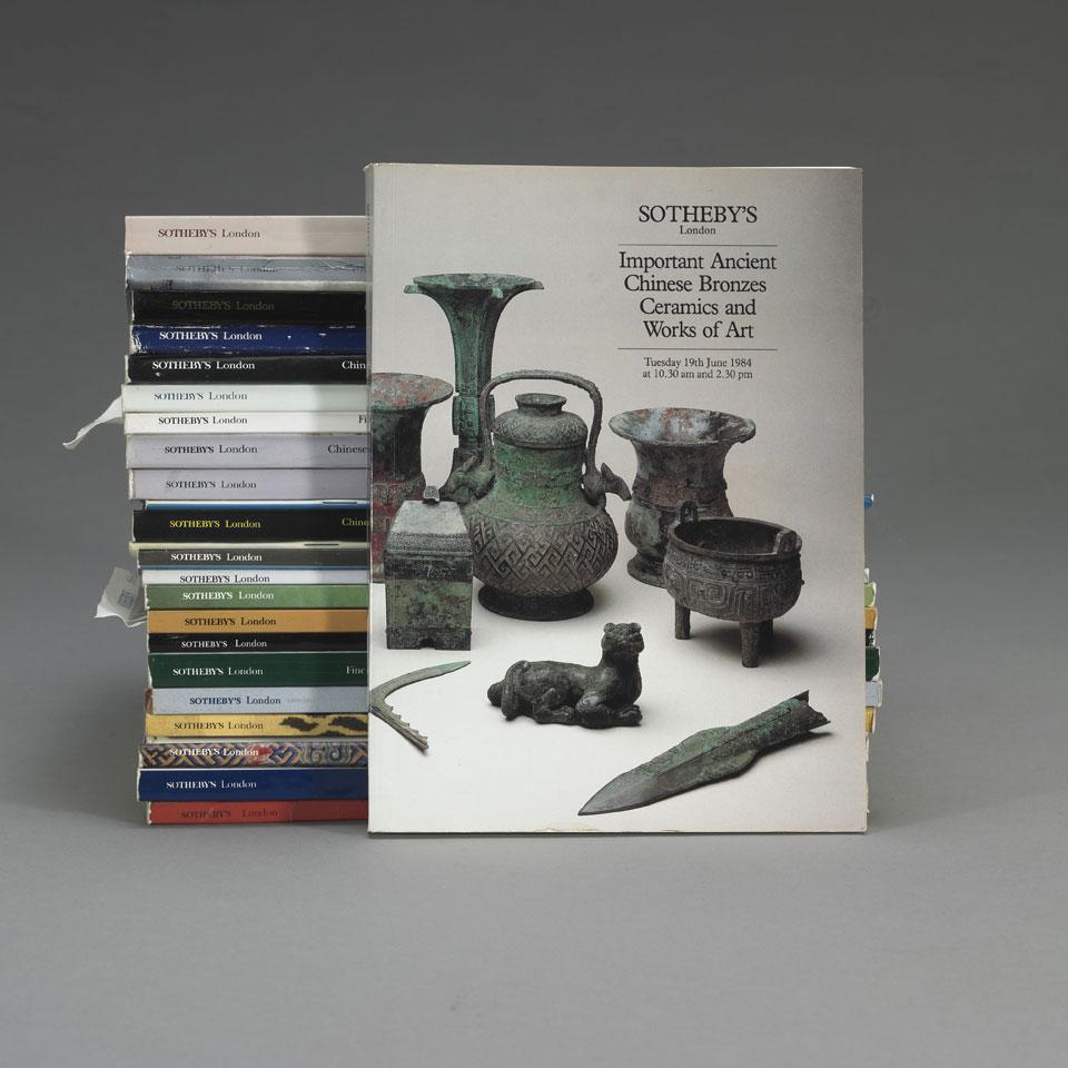 Sotheby’s London, 1973-1989, Sixty Volumes on Chinese Art