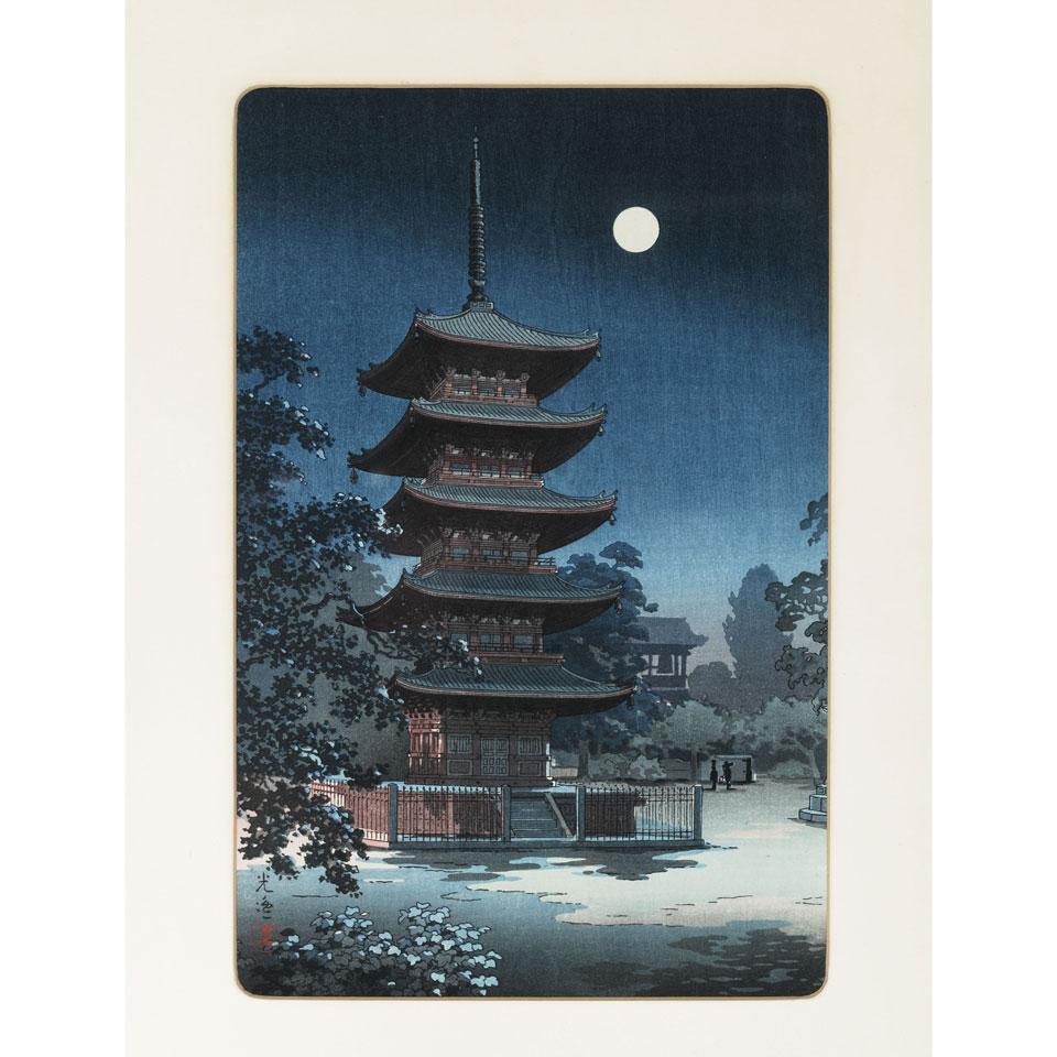 Three Shin Hanga Woodblock Prints