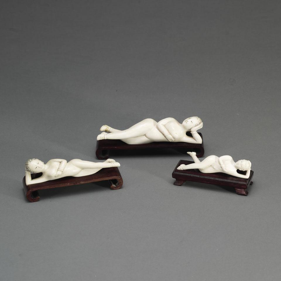 Three Ivory Carved Doctor’s Models