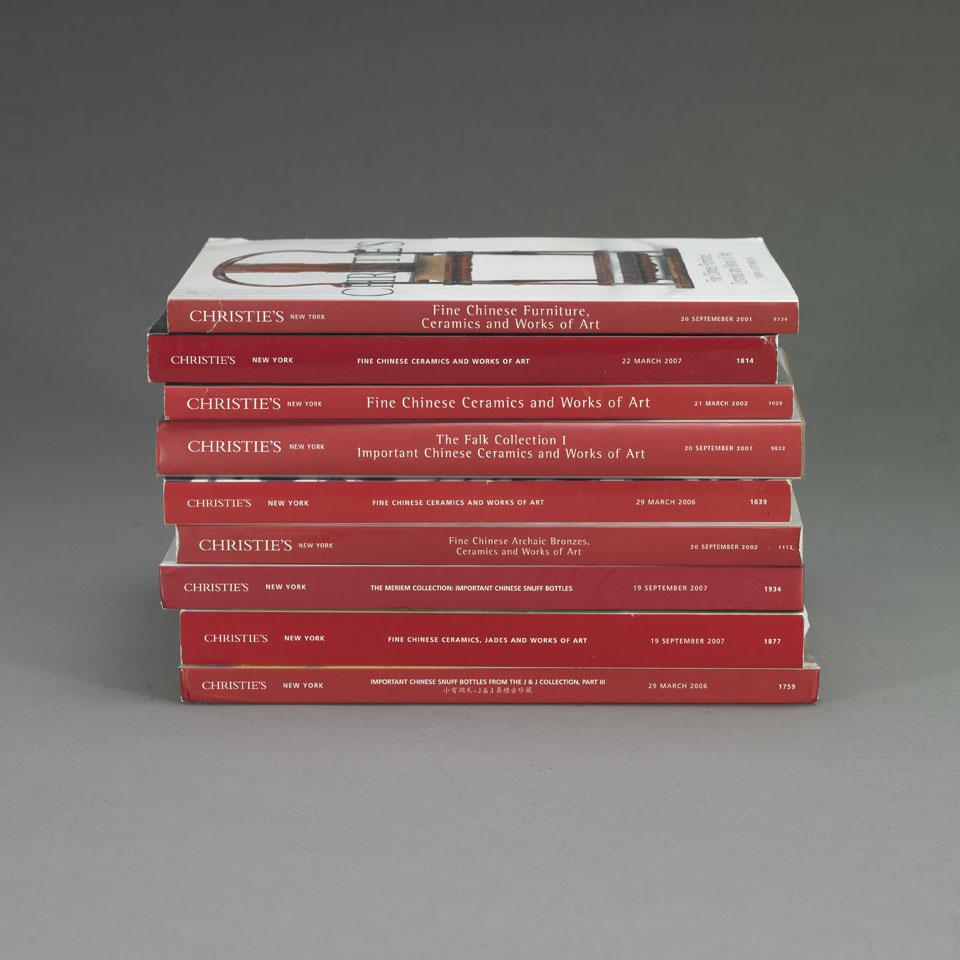 Christie’s New York, 2001-2007, Eleven Volumes on Chinese Art