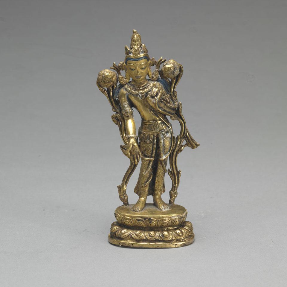 Gilt Bronze FIgure of Avalokitesvara, Tibet