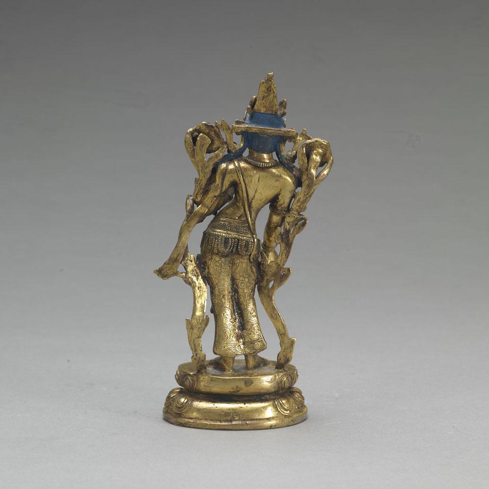 Gilt Bronze FIgure of Avalokitesvara, Tibet