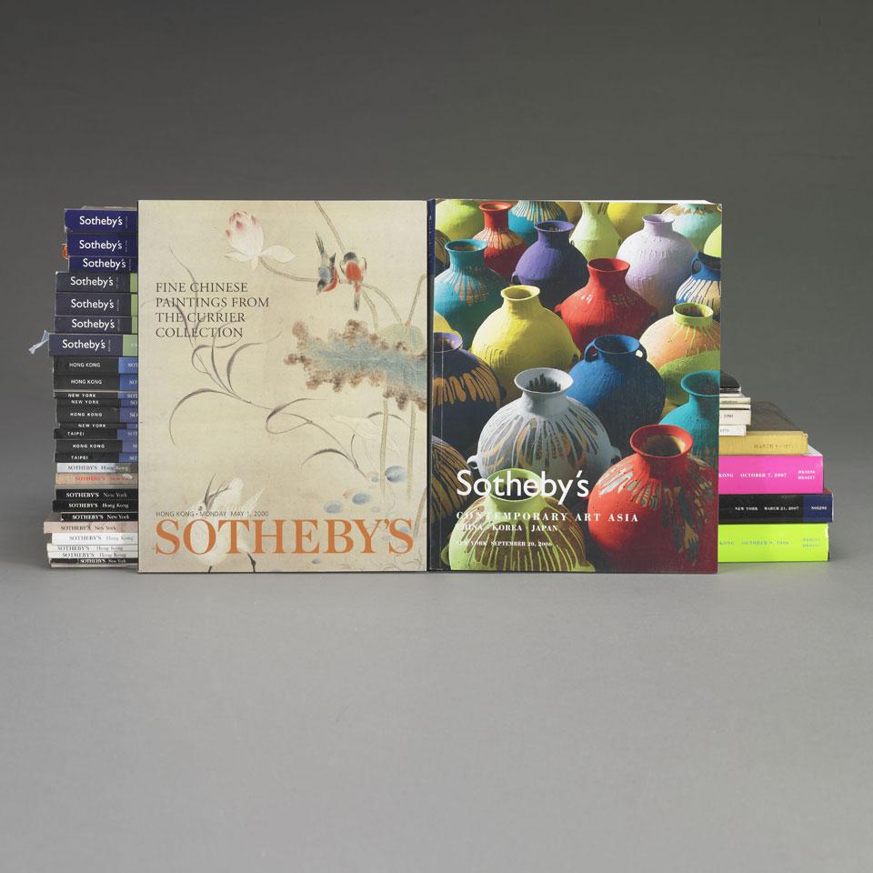 A Collection of Sotheby’s Fine Chinese Painting and Contemporary Asian Art Catalogues from New York, Hong Kong and Taipei, 1979-2007, Forty-Two Volumes