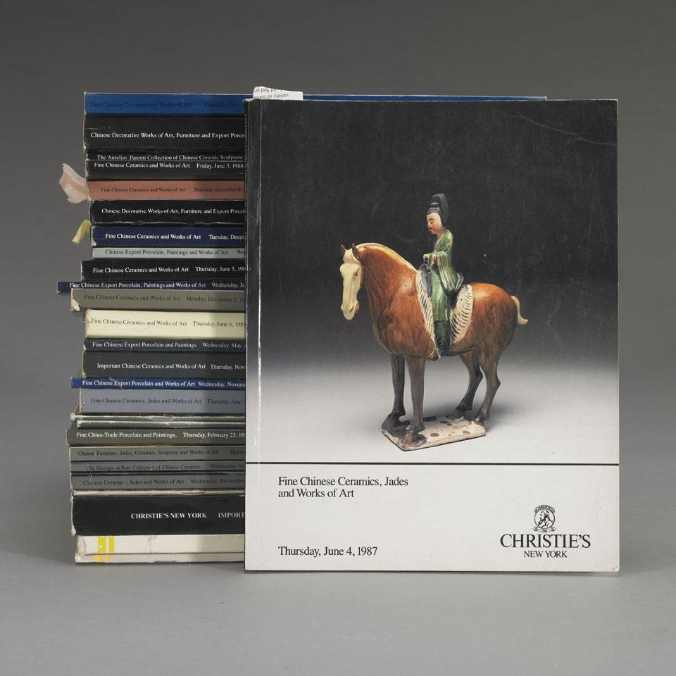 Christie’s New York, 1980-1988, Twenty-Seven Volumes on Chinese Art