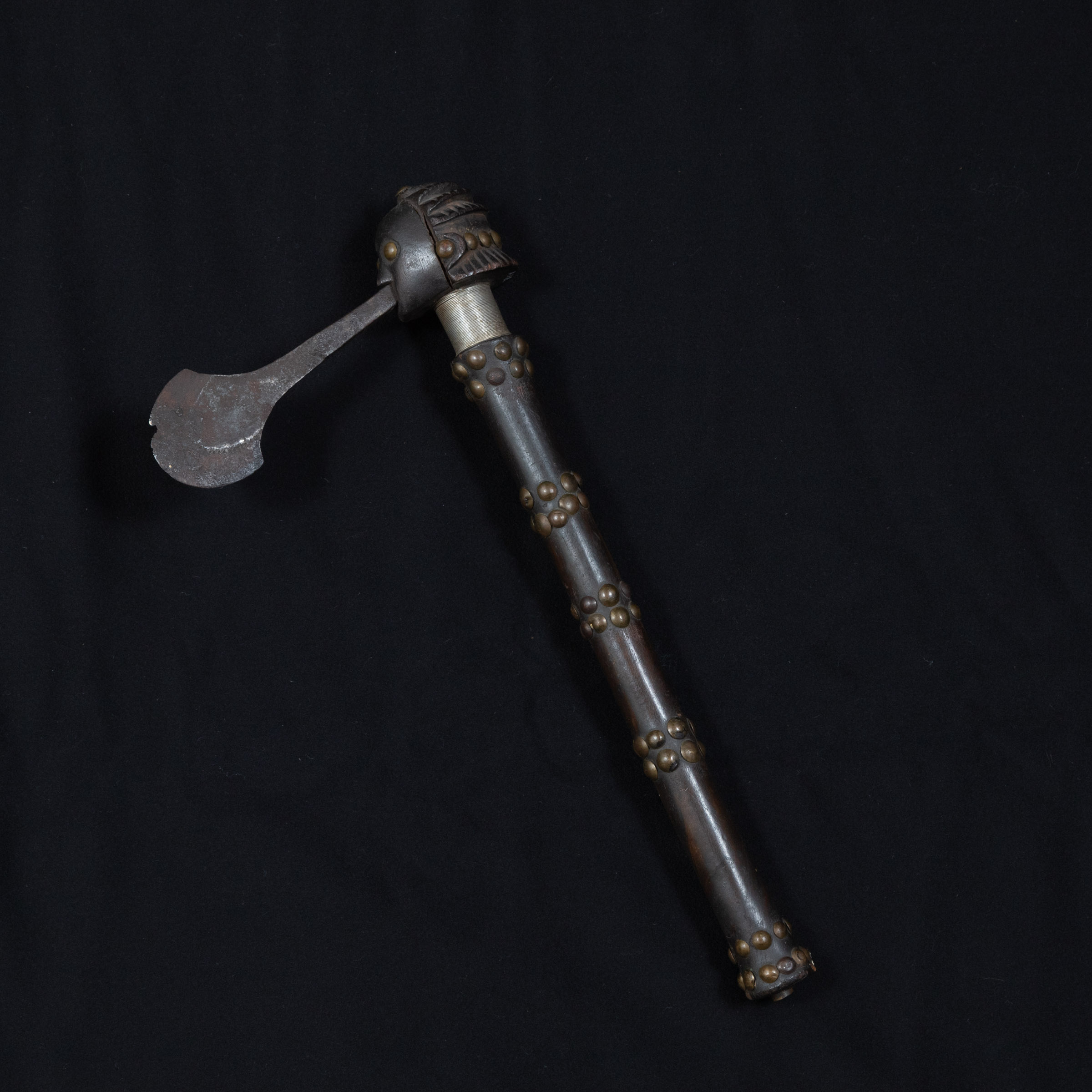 Luba Shankadi Ceremonial Figural Axe, Democratic Republic of Congo, Central Africa, 19th/early 20th century