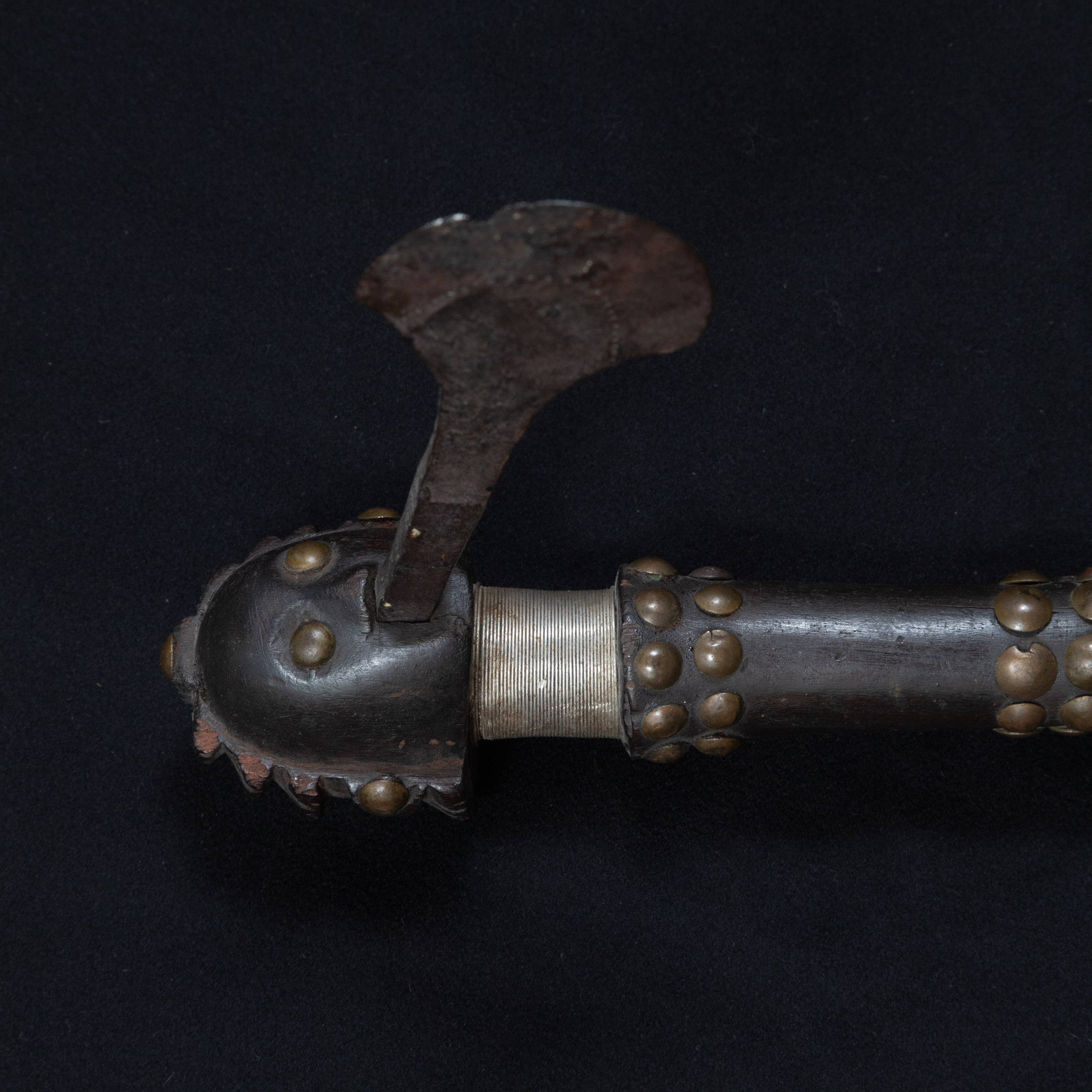 Luba Shankadi Ceremonial Figural Axe, Democratic Republic of Congo, Central Africa, 19th/early 20th century