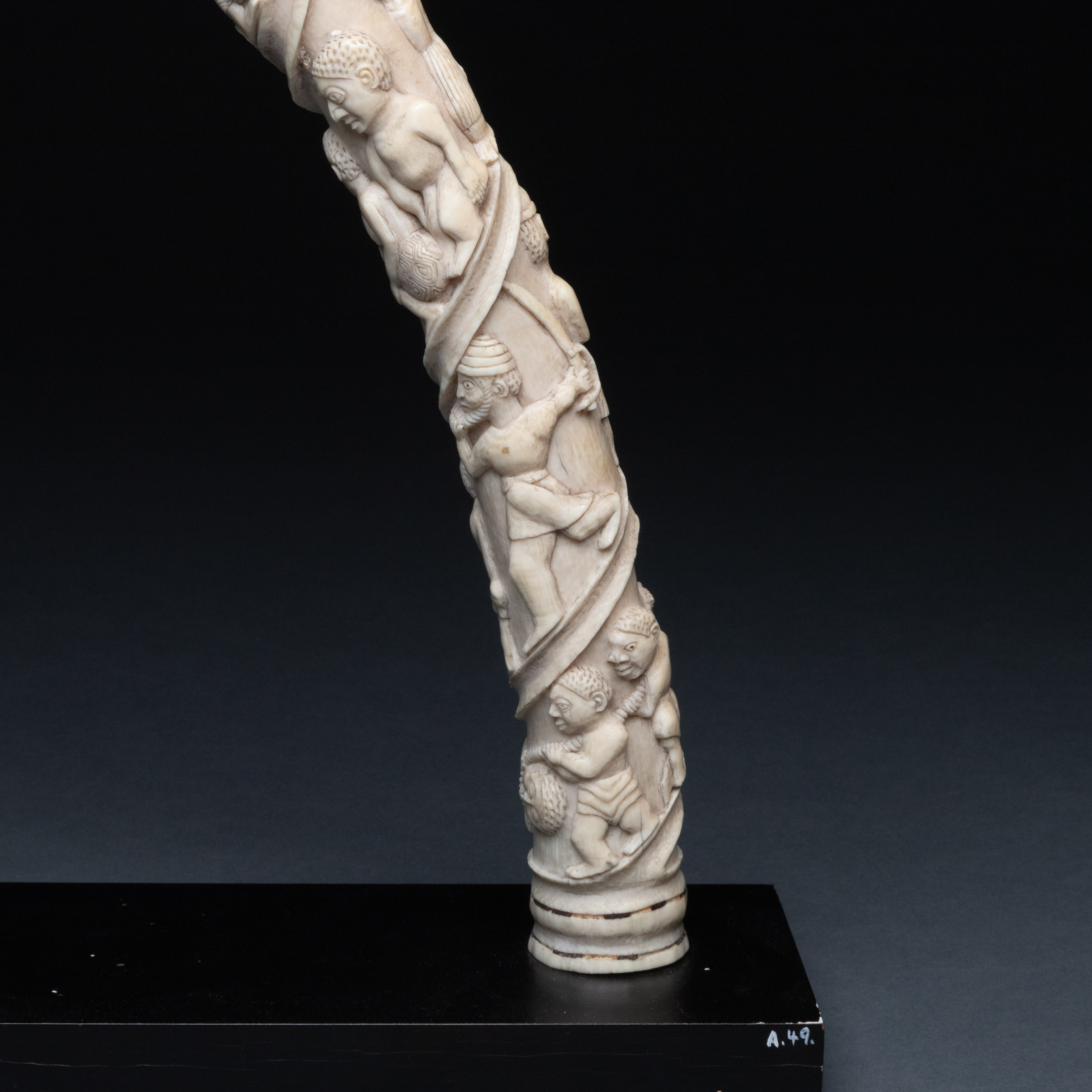 Loango Carved Ivory Tusk, Democratic Republic of Congo/Angola, 19th/early 20th century