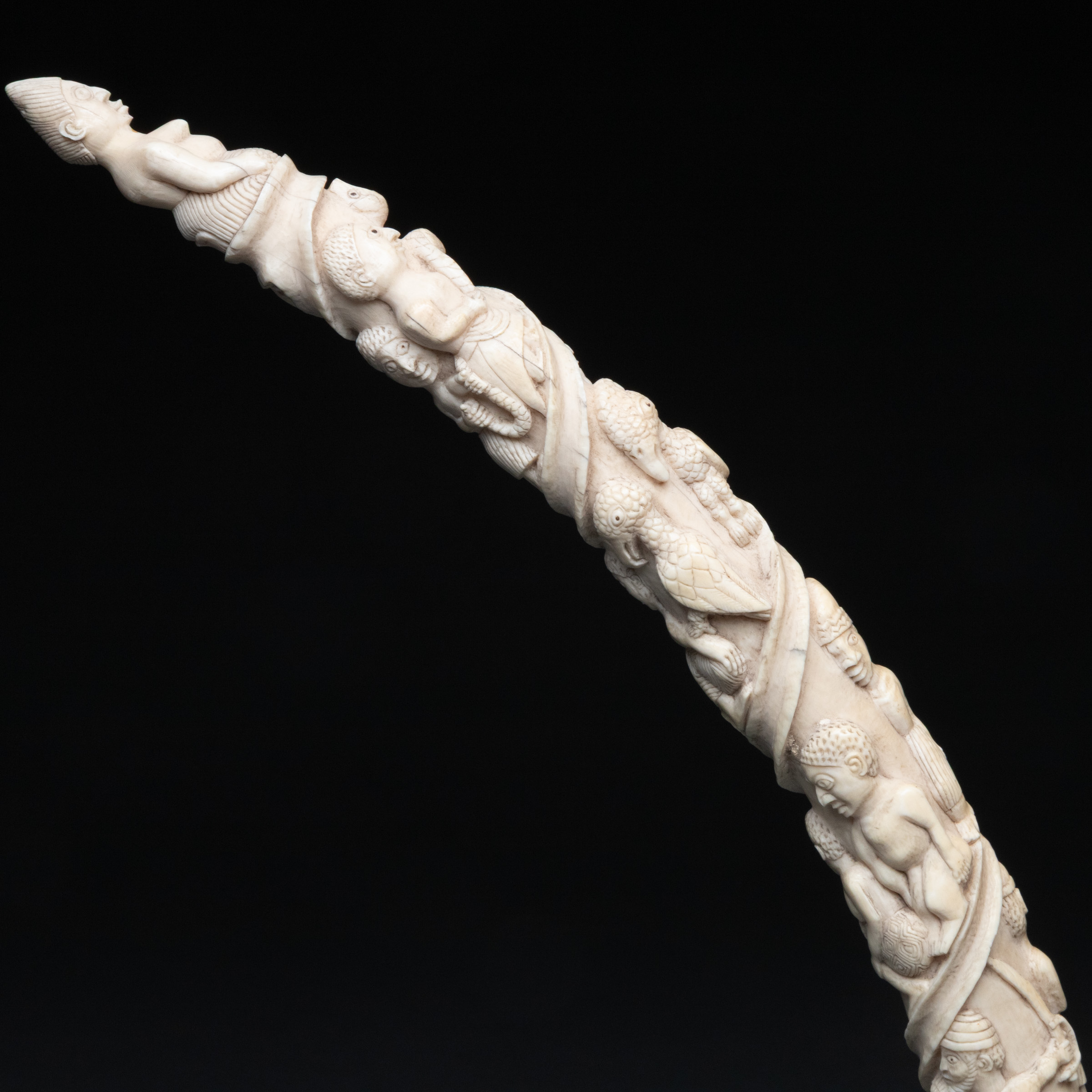 Loango Carved Ivory Tusk, Democratic Republic of Congo/Angola, 19th/early 20th century