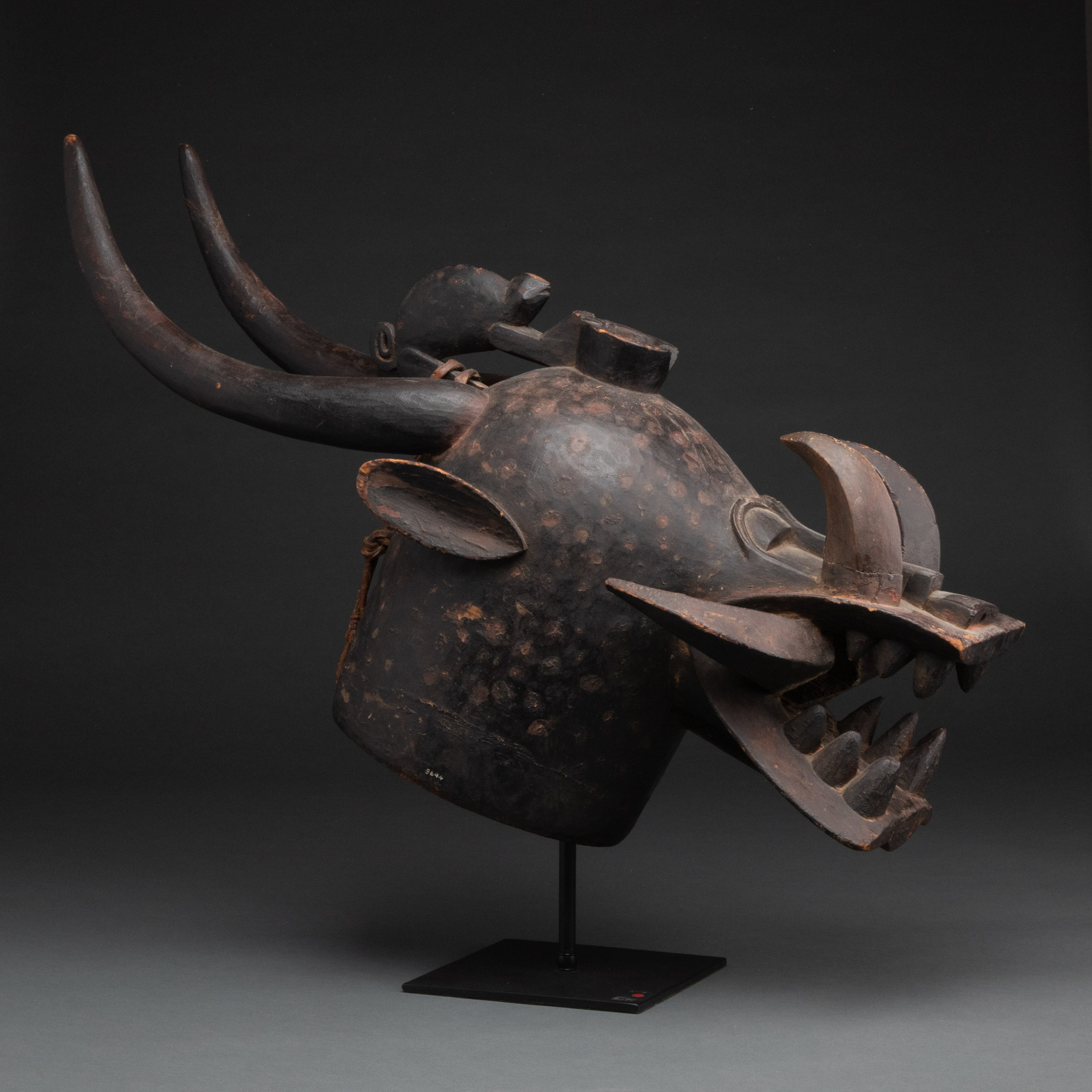 Large Senufo Firespitter Mask, Mali/Ivory Coast/Burkina Faso, West Africa, early 20th century