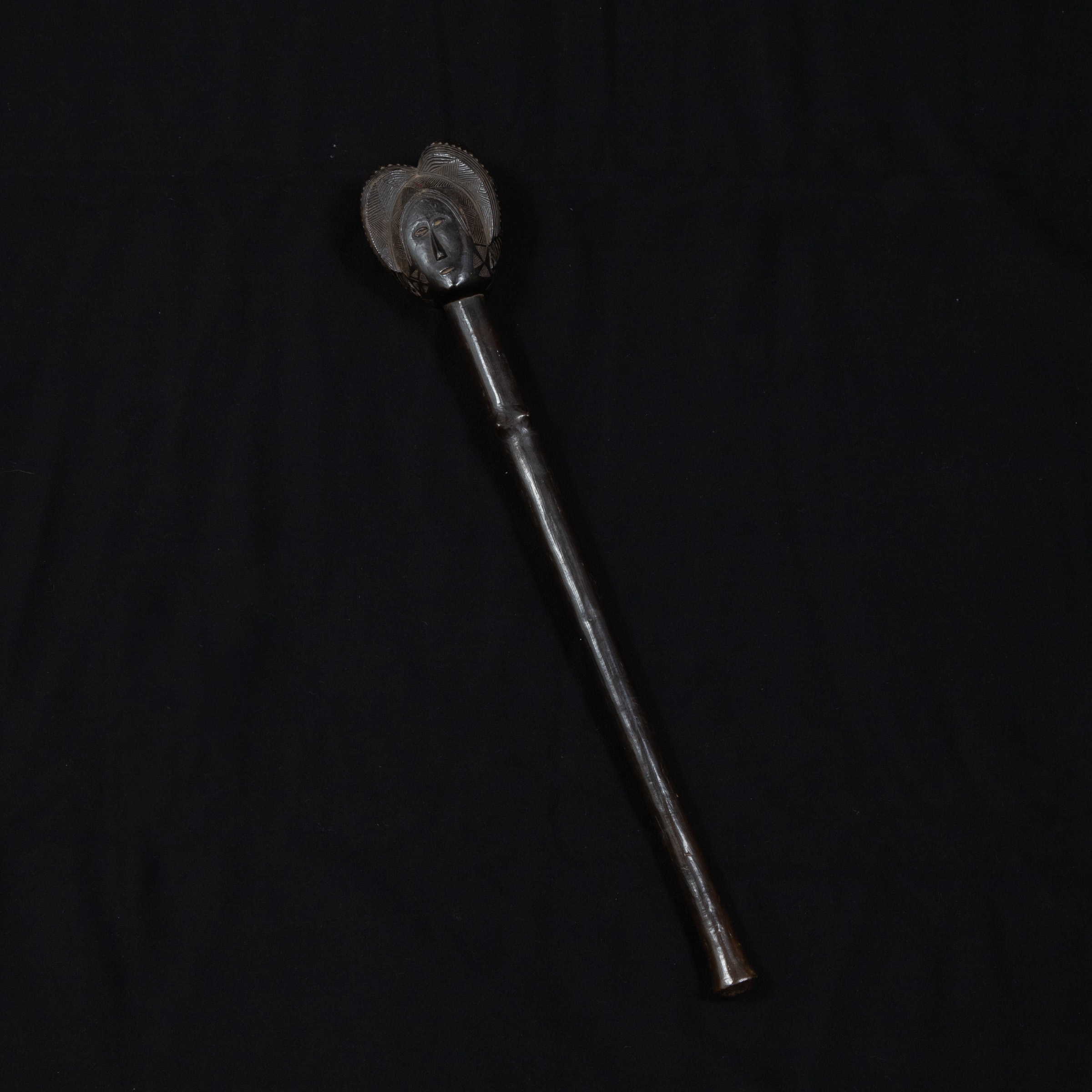 Ovimbundu Chief's Figural Staff, Angola, Central Africa, 19th/early 20th century