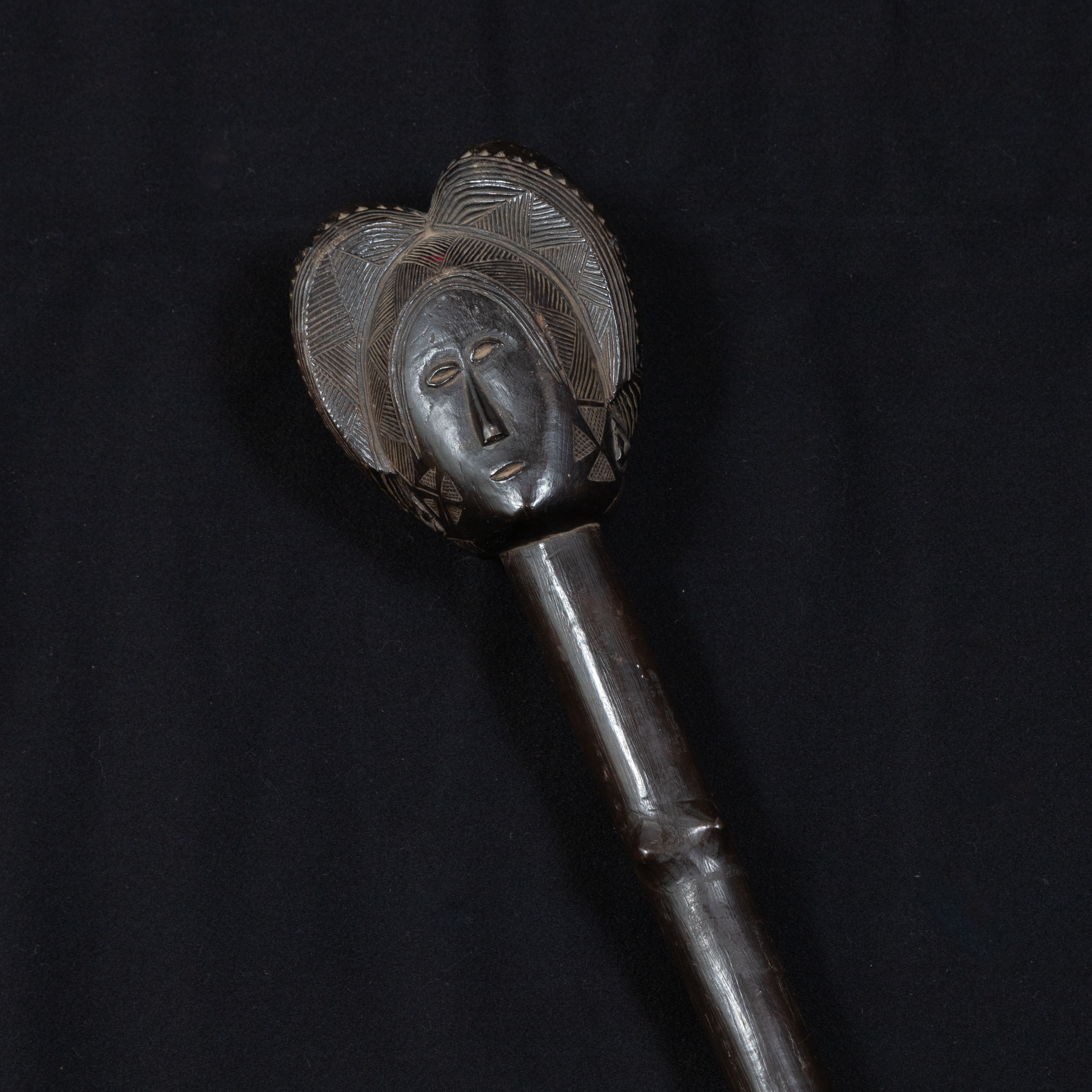 Ovimbundu Chief's Figural Staff, Angola, Central Africa, 19th/early 20th century