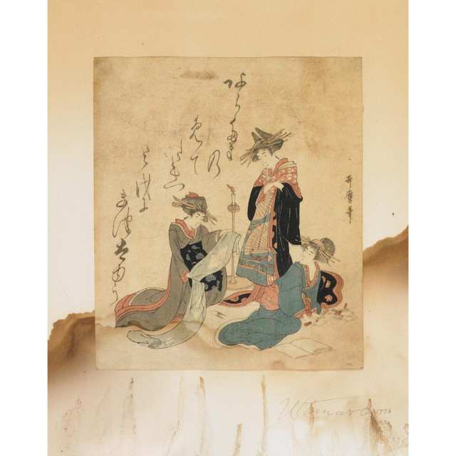 Six Japanese Woodblock Prints, 19th Century