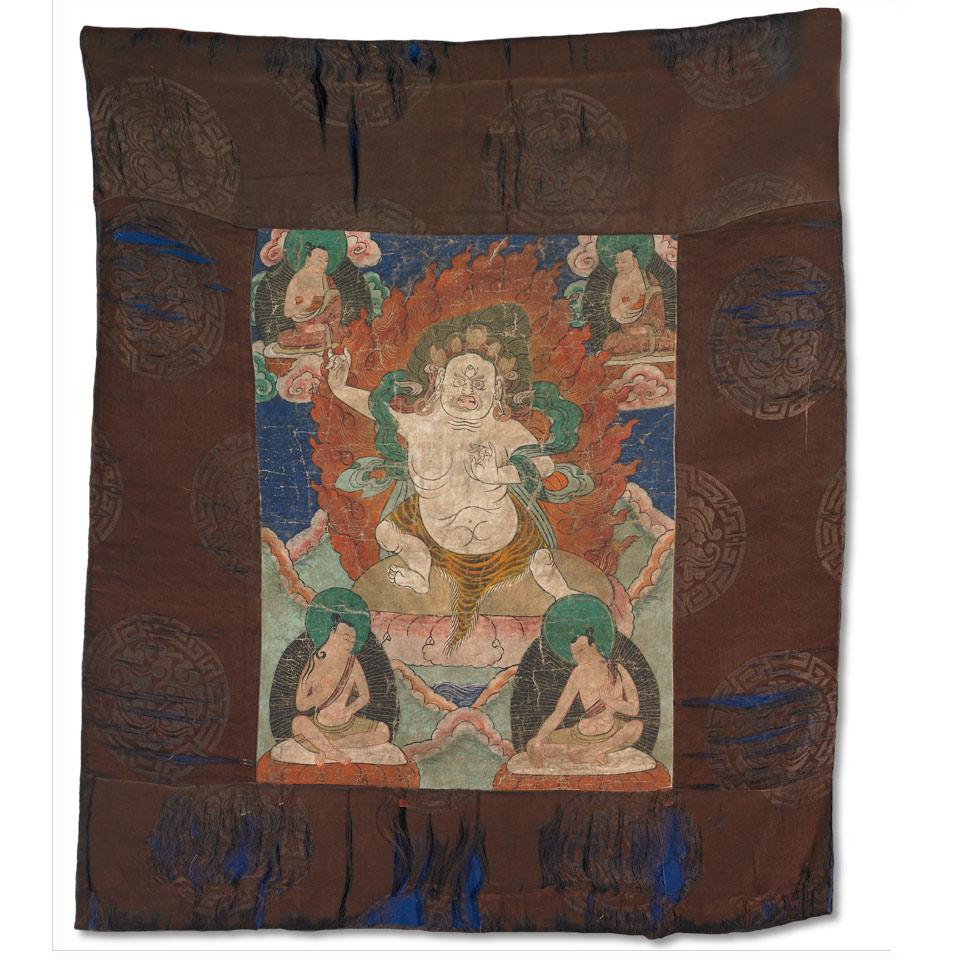 Thangkha of Vajrapani, Tibet, 19th/20th Century