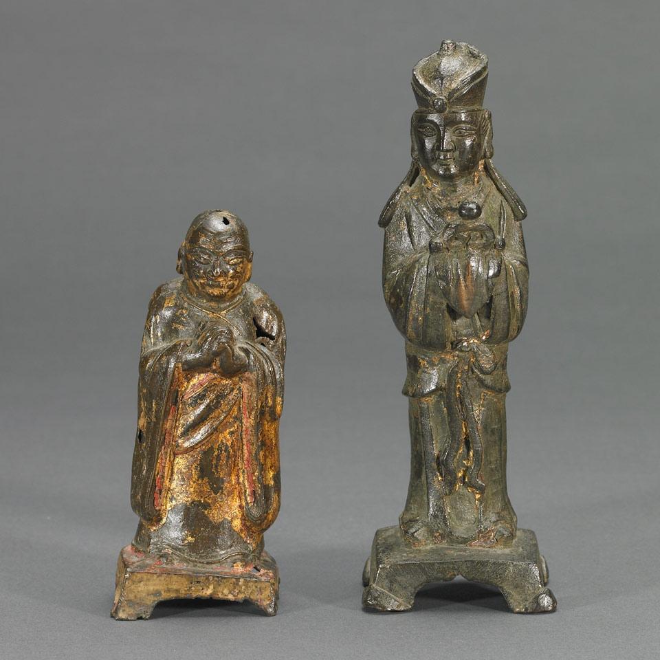 Two Bronze Figures, 19th Century or Earlier