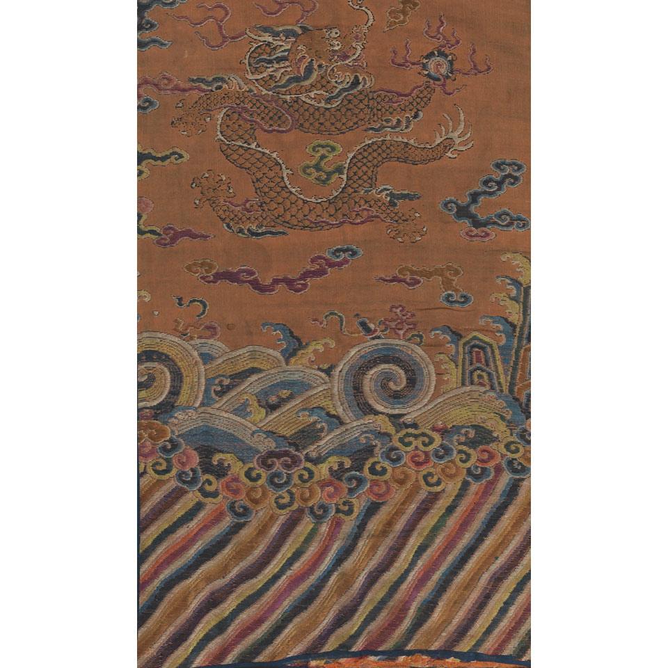 Dragon Robe Fragment, Qing Dynasty, 18th Century