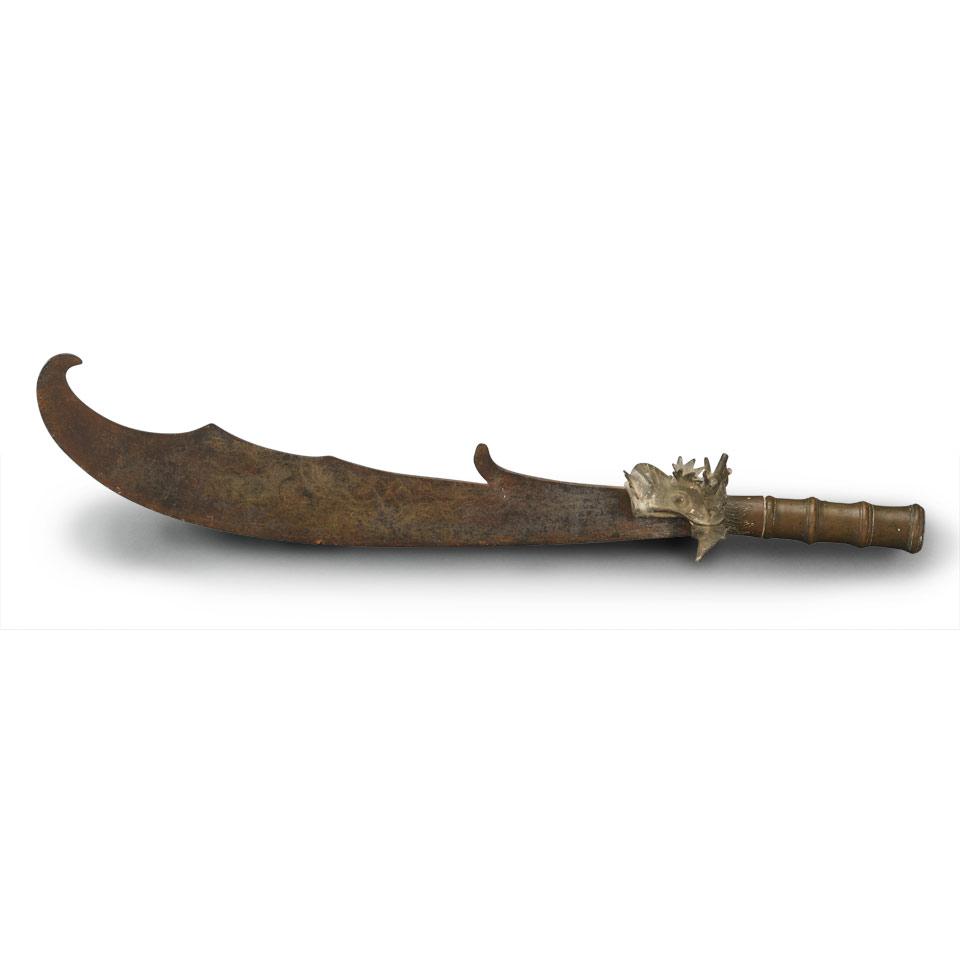 Bronze Ceremonial Halberd Blade, Qing Dynasty, Guangxu Period (1875-1908) 