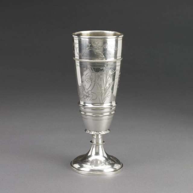 Russian Silver Vase, Ivan Khlebnikov, Moscow, 1908-17