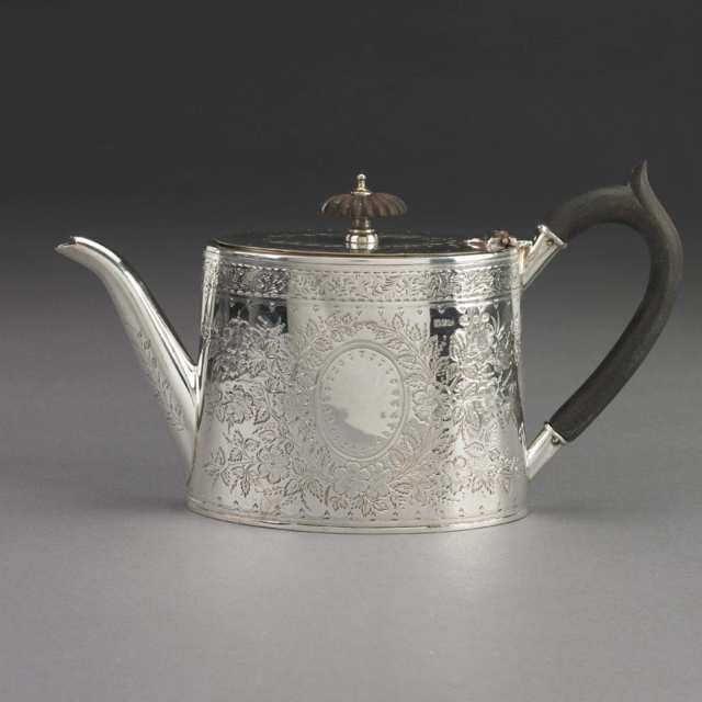 Victorian Silver Tea Service, Minshall & Latimer, Birmingham, 1887-88