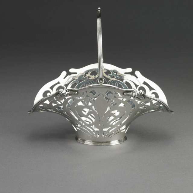 Canadian Silver Pierced Basket, Henry Birks & Sons, Montreal, Que., c.1900
