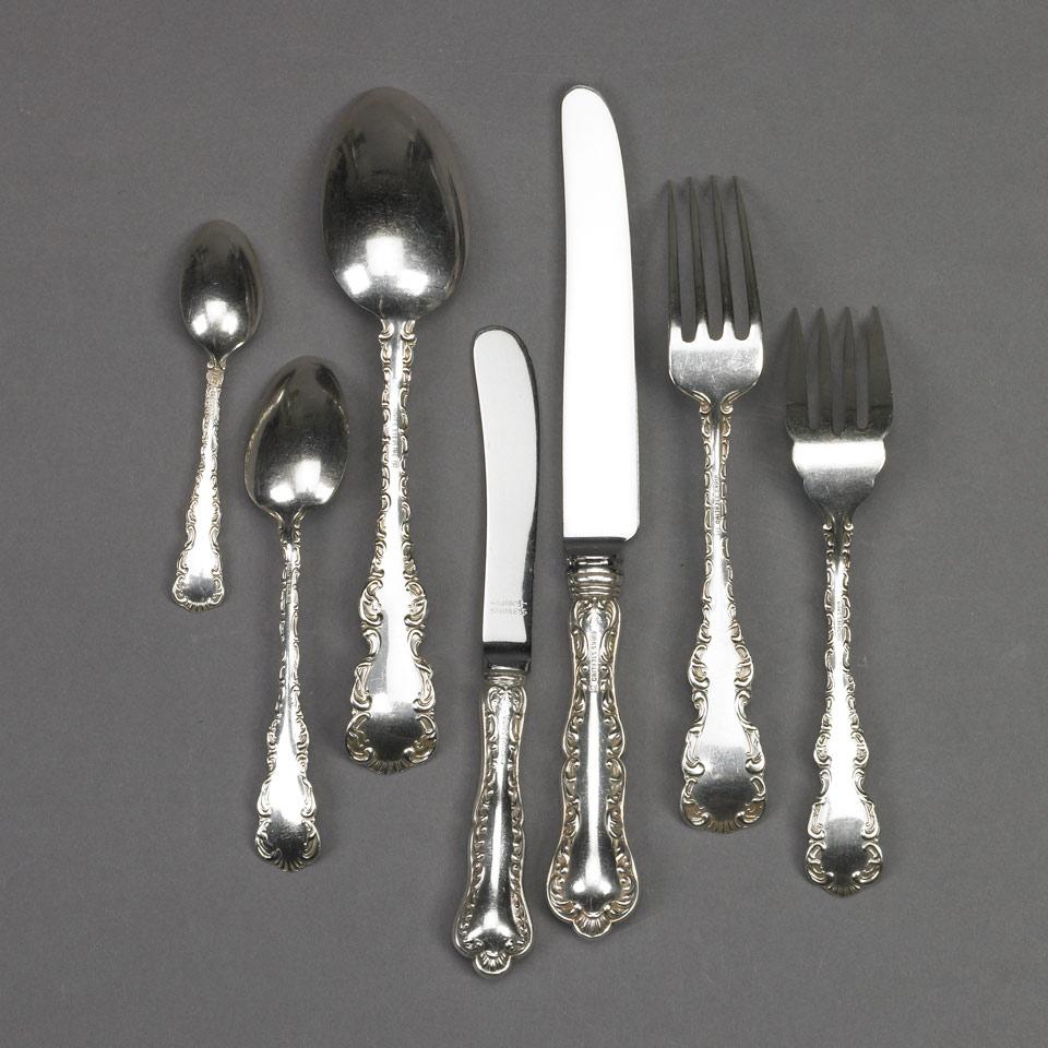 Canadian Silver ‘Louis XV’ Pattern Flatware Service, Henry Birks & Sons, Montreal, Que., 20th century