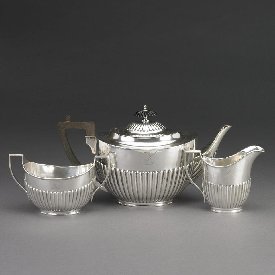 English Silver Tea Service, William Hutton & Sons Ltd., London, 1912