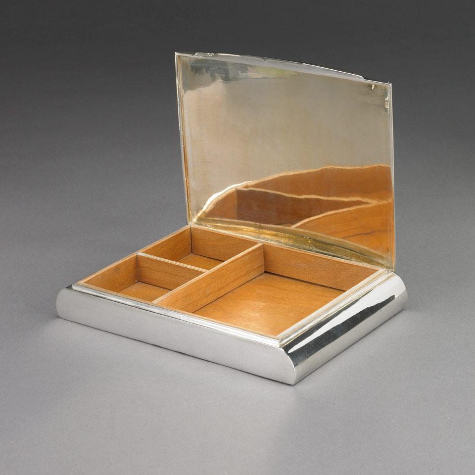 Hungarian Silver Cigar Box, mid-20th century
