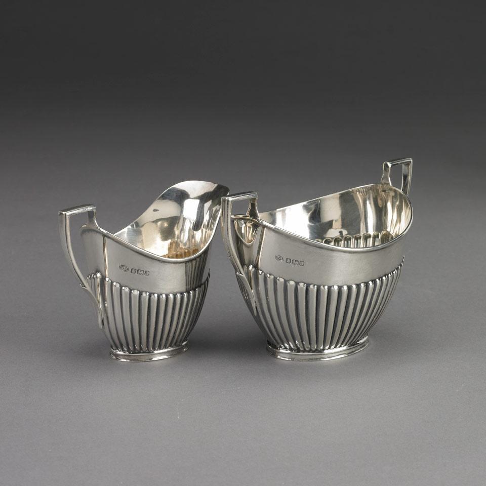 Edwardian Silver Tea and Coffee Service, John Round & Son, Ltd., Sheffield and Chester, 1908