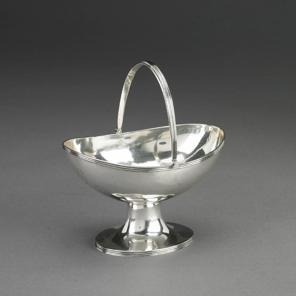 George III Silver Oval Sugar Basket, Simon Harris, London, 1810