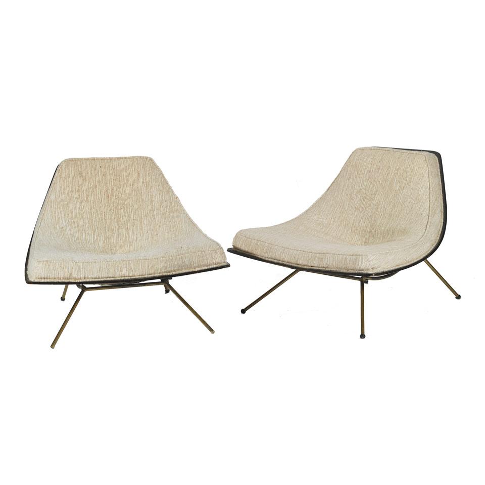 Pair of A.J. Donahue (1918-1997) Lounge Chairs, c.1954