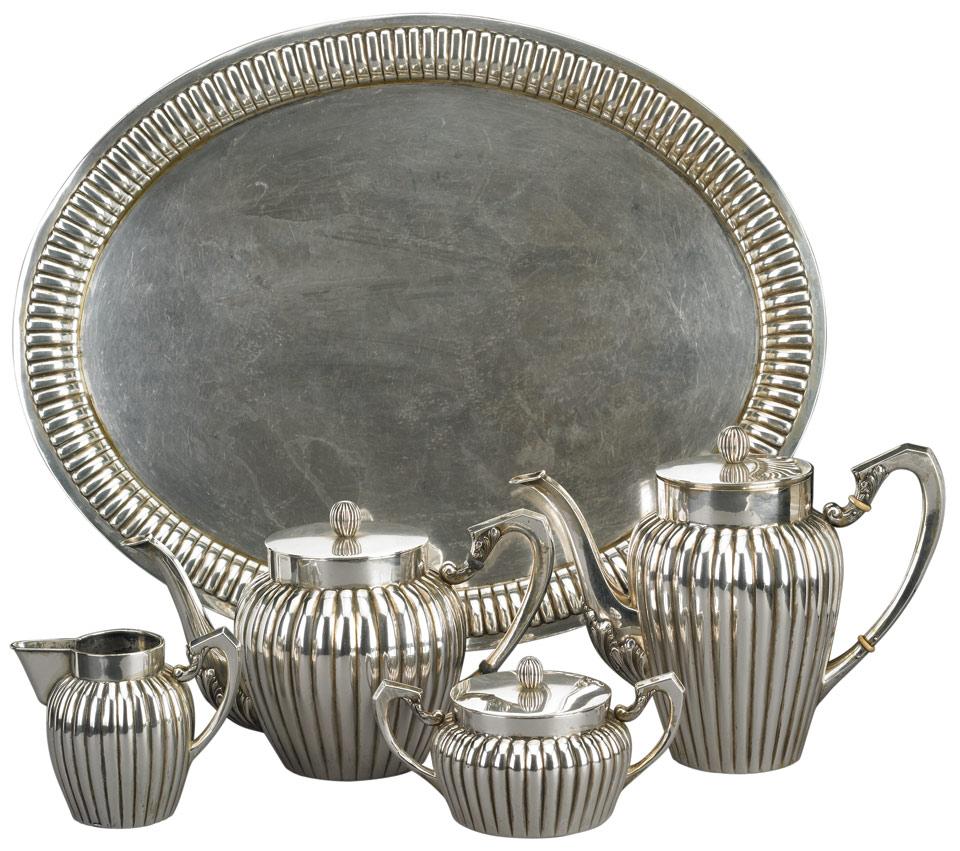 German Silver Tea and Coffee Service, early 20th century