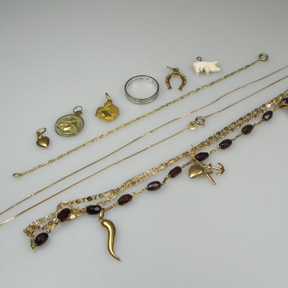 Small Quantity Of Gold Jewellery, Etc.