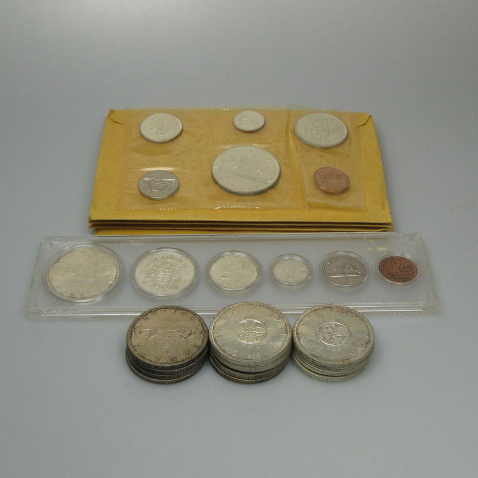 6 Canadian 1965 Coin Sets