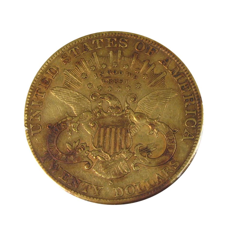 American 1900S $20 Gold Double Eagle Coin