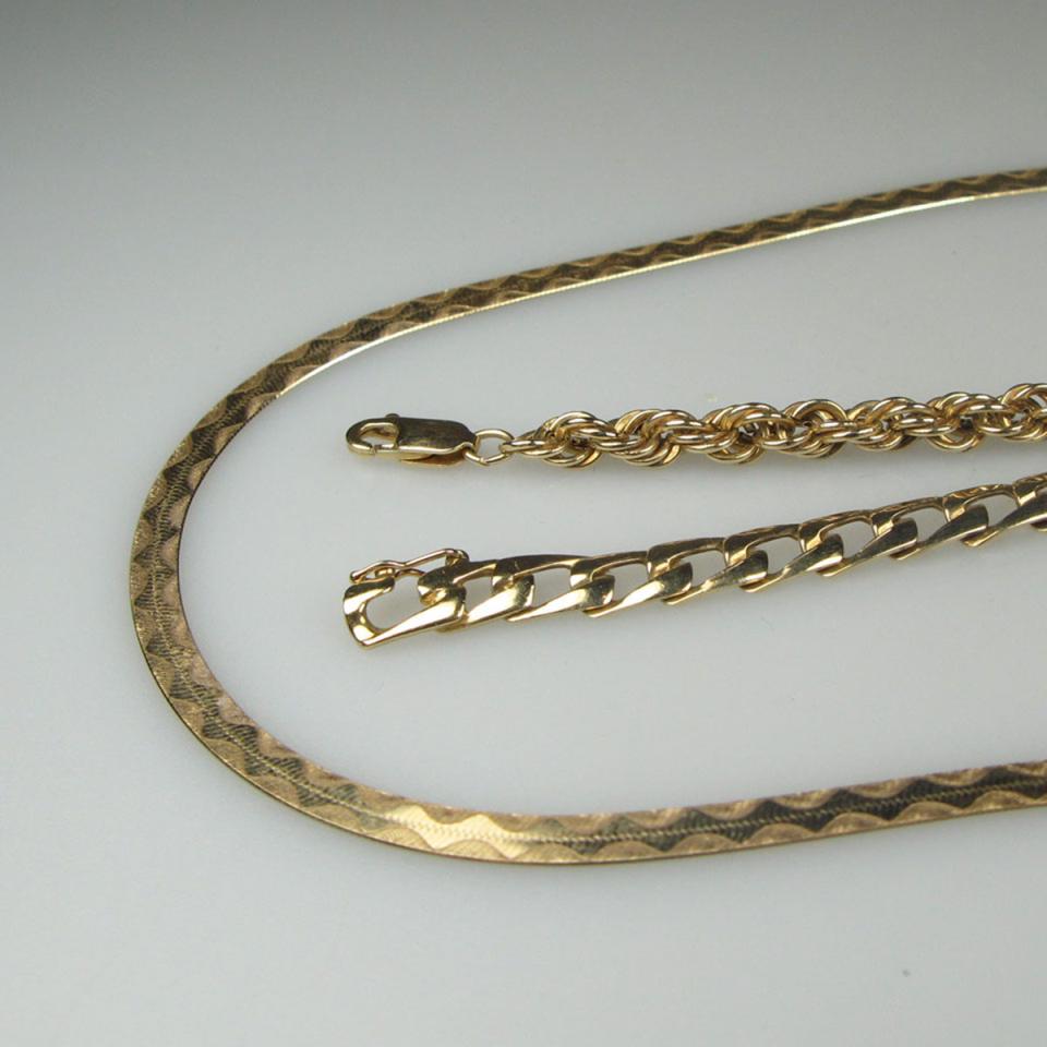 10k Yellow Gold Serpentine Chain