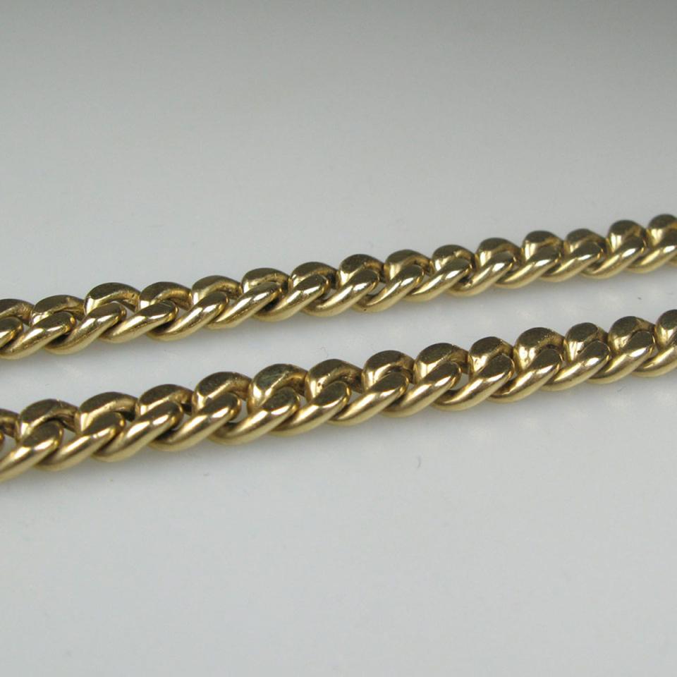 14k Yellow Gold Curb Link Chain
