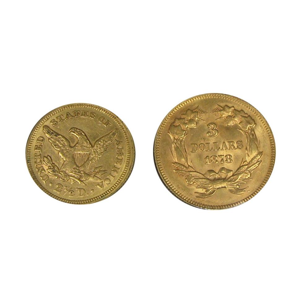 U.S. $3 Gold Coin (1878)