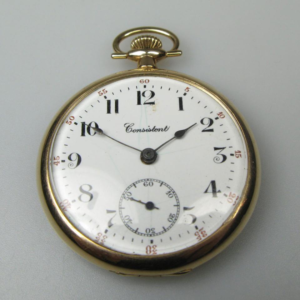 Langendorf Watch Co. Openface Pocket Watch