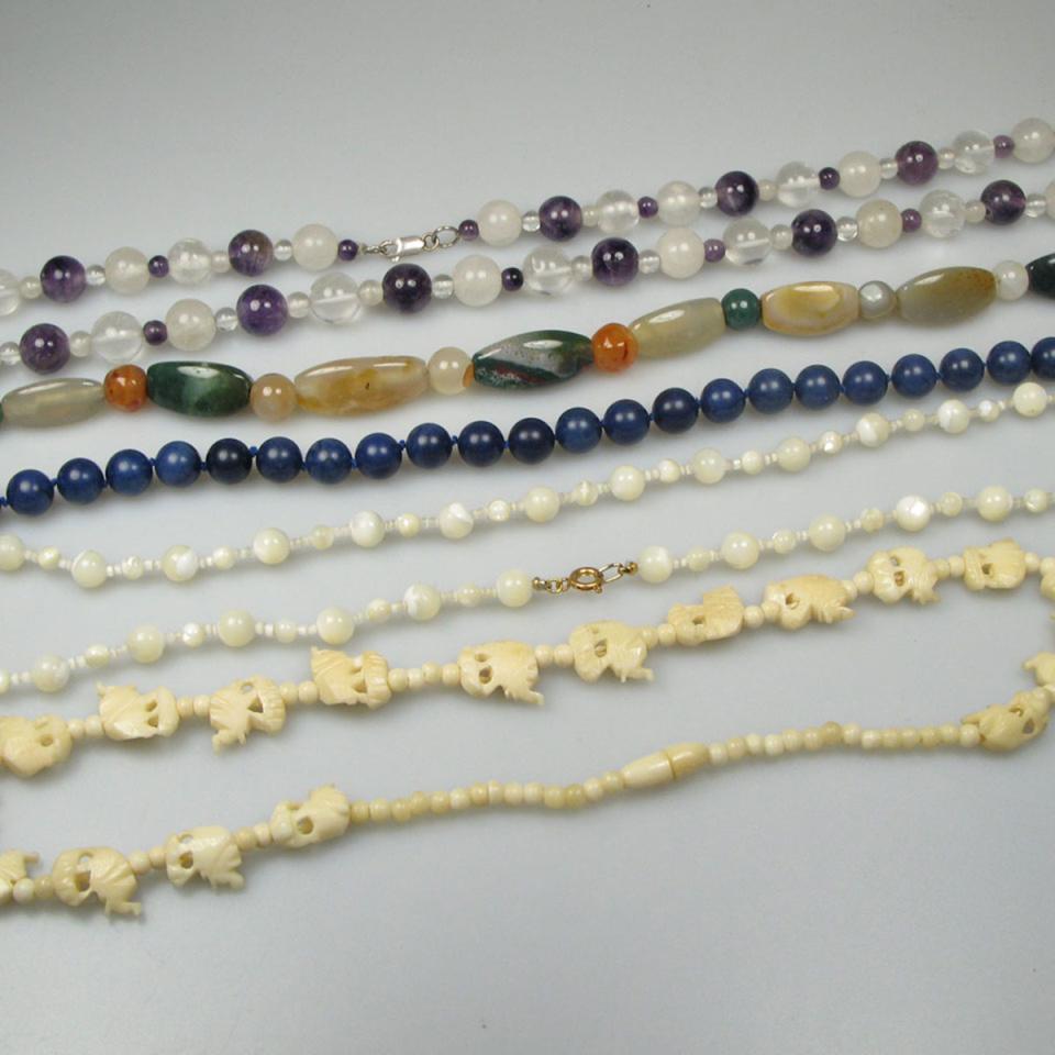 Single Strand Of Lapis Beads