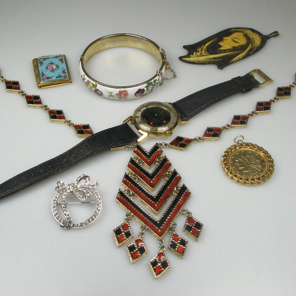 Small Quantity Of Costume Jewellery, Watches, Etc