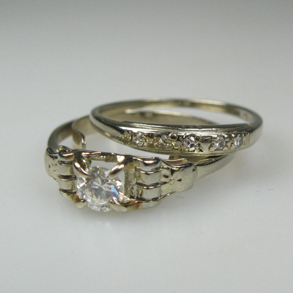 18k White Gold Engagement Ring