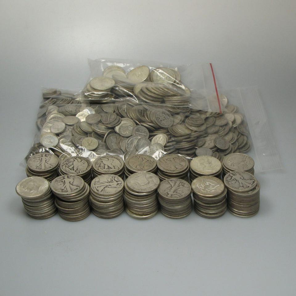 197 Various U.S. Silver Half Dollars