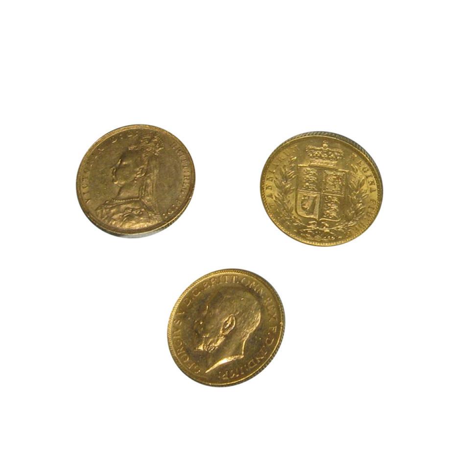 2 British Gold Sovereigns