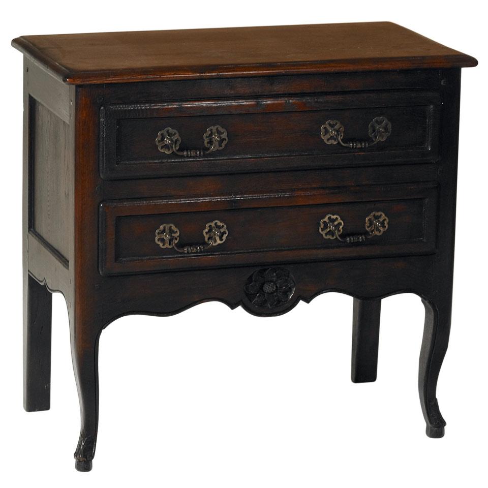 Oak Two-Drawer Commode