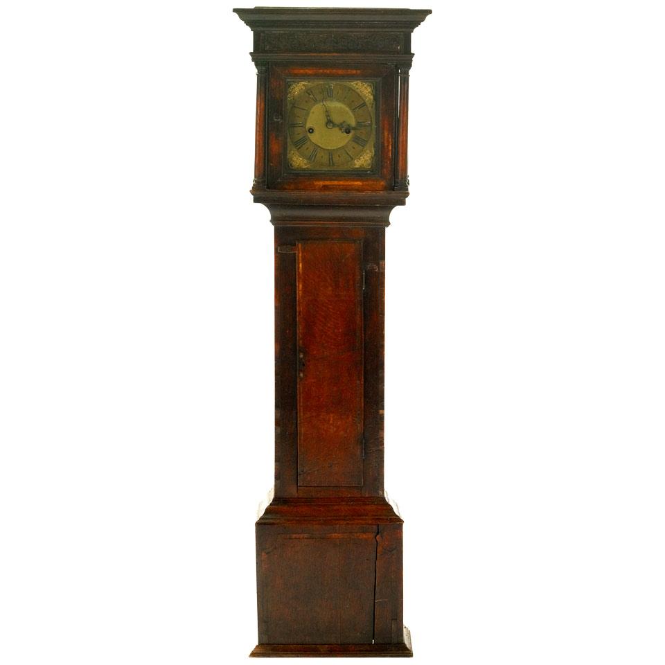 Henry Deykin, Worcester, Small English Oak Tall Case Clock, c.1780