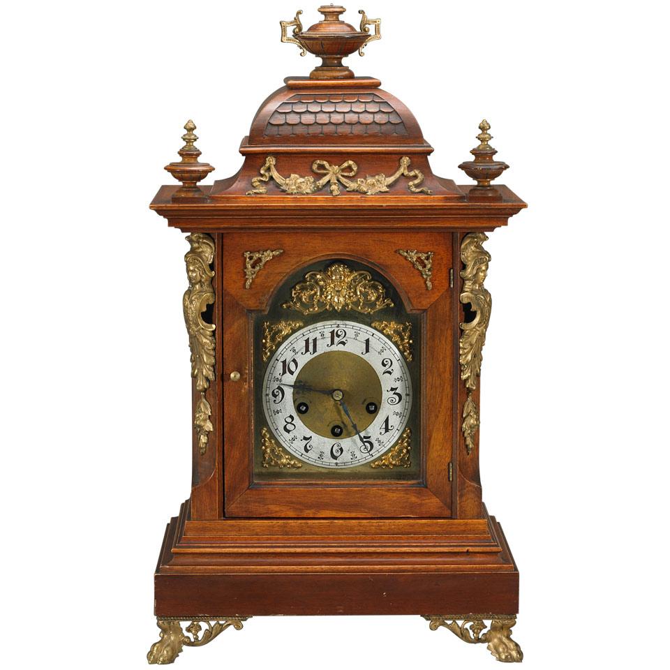 Junghans Ormolu Mounted Walnut Bracket Clock, c.1900