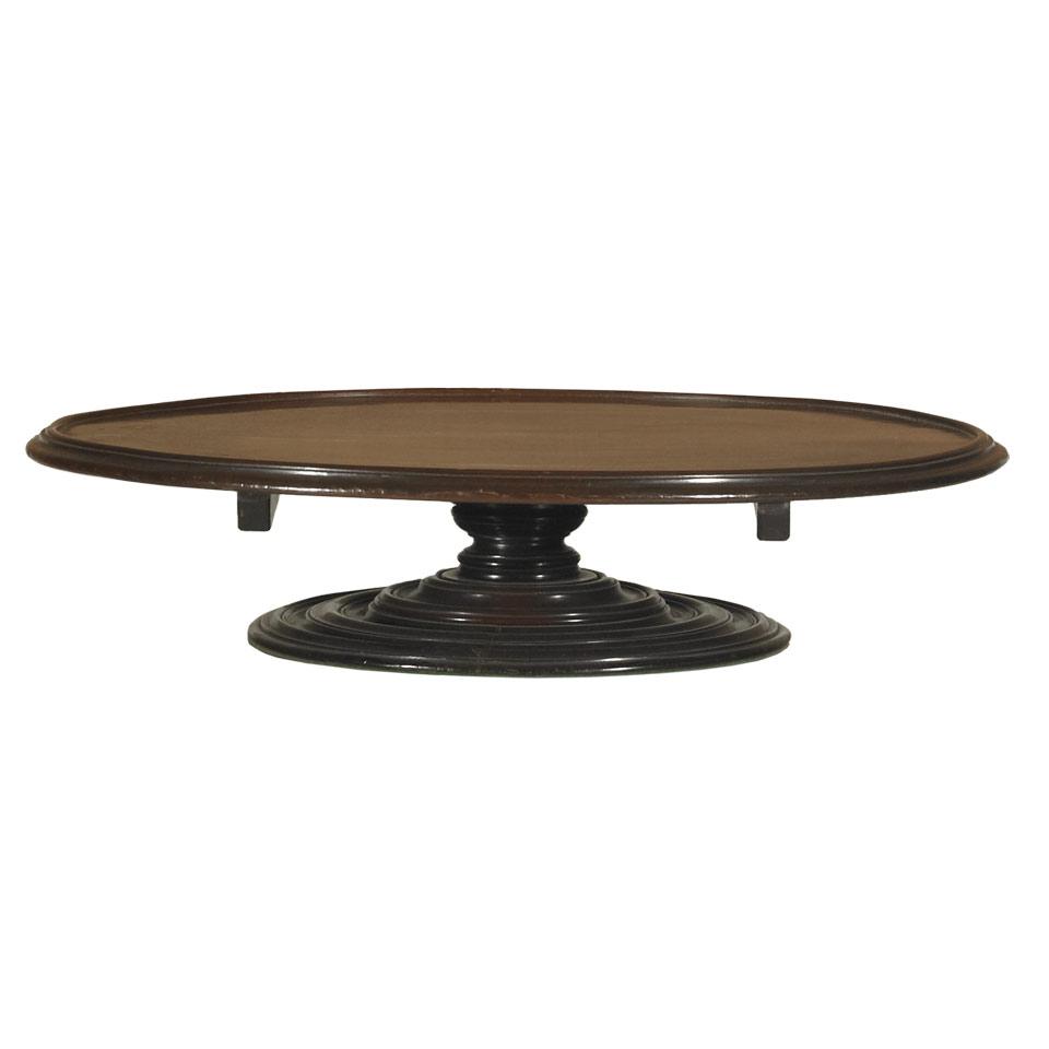Early Victorian Turned Mahogany ‘Lazy Susan’ Turning Centrepiece, c.1840