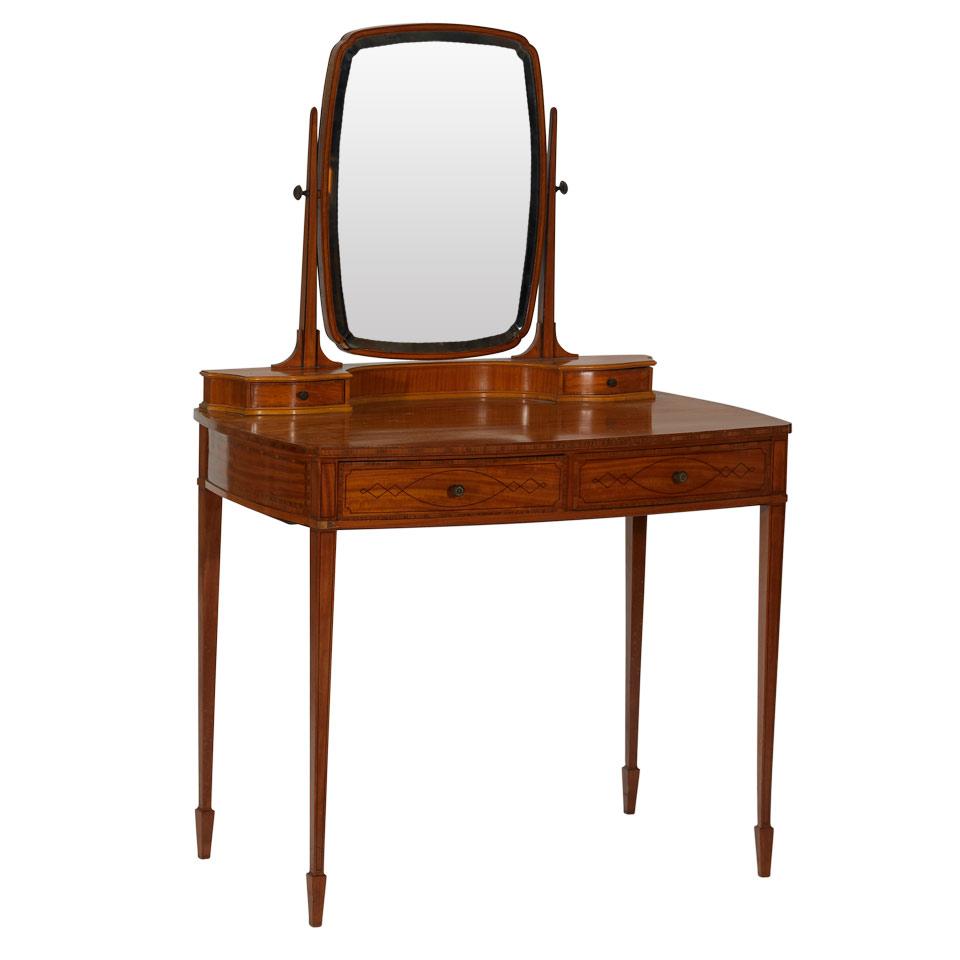 Edwardian Inlaid Satinwood Vanity Table